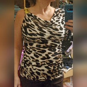 Dressy one shoulder top